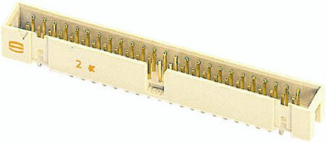 HARTING Messerleiste 09195347324 aus Messing in Beige mit 2 Reihen - Bild 1