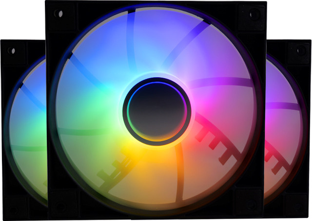 MANMU RGB PC Gaming Computer-Lüfter und CPU-Kühler, 120mm, Multicolour - Bild 1
