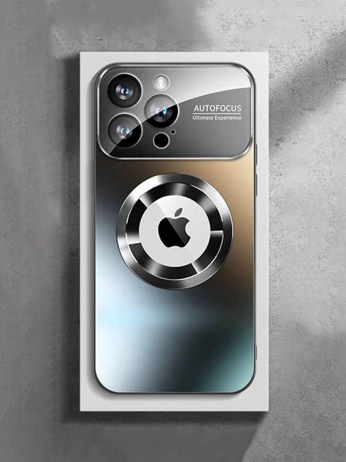 Xeber Glas-Kamera-Hülle mit MagSafe für iPhone, Blau - Bild 6