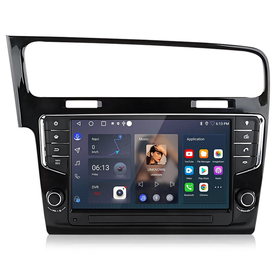Junsun Autoradio für VW Golf 7 MK7 Golf VII Baujahre 2012 bis 2020 mit 10 Zoll Display, WiFi, Bluetooth, USB und GPS in Schwarz - Bild 2