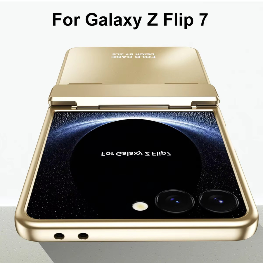 Luxuriöse Handyhülle mit Stern-Beschichtung für Samsung Galaxy Z Flip 7, 6, 5, 4, 3 in Gold, stoßfest und rutschfest - Bild 6
