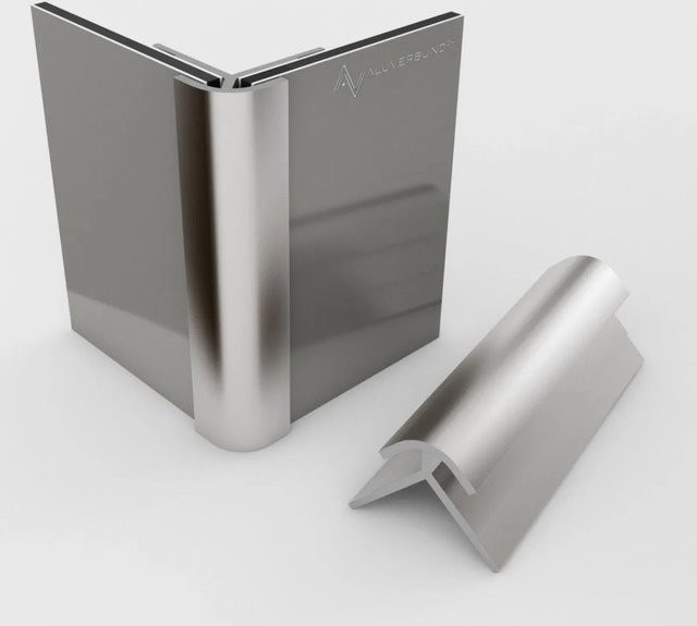 Aluverbund24 Außeneckprofil für Alu-Verbundplatten in Silber, Länge: 200 cm - Bild 1