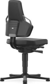 Bimos Arbeitsdrehstuhl Nexxit Skintec in Grau mit automatischer Gewichtsregulierung und Sitztiefenverstellung - Bild 1