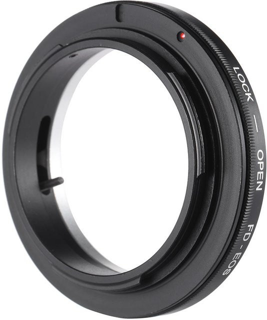 Canon FD auf EOS EF Adapterring für Canon FD Objektive in Schwarz - Bild 1