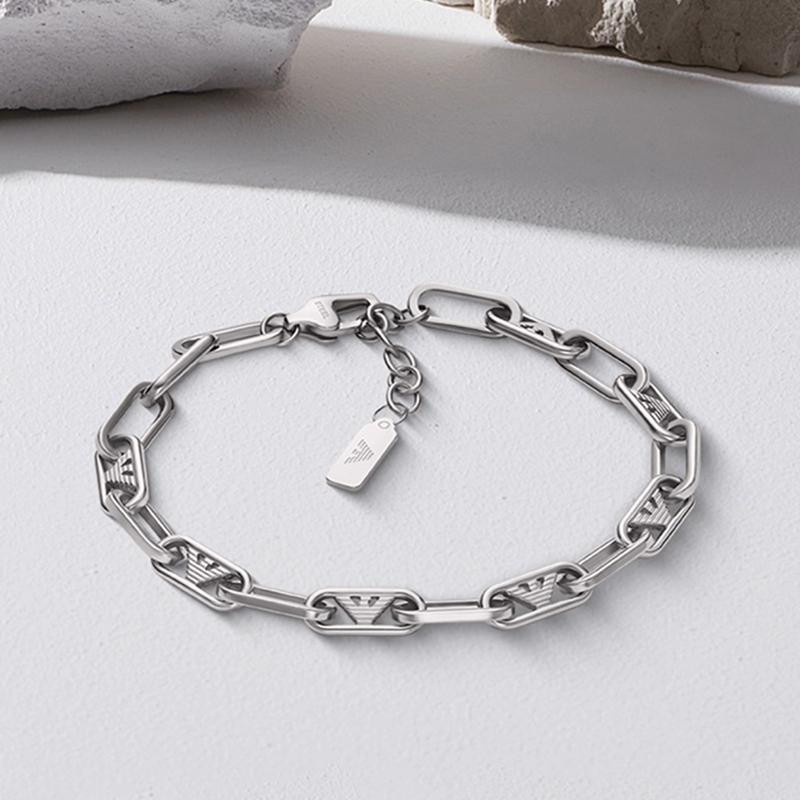 Emporio Armani Armband, Edelstahl, Silber, Herren - Bild 2
