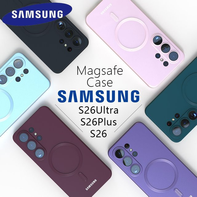 Samsung Galaxy S26 Ultra S26 Plus S26 MagSafe Silikon Hülle in Purple - Bild 1