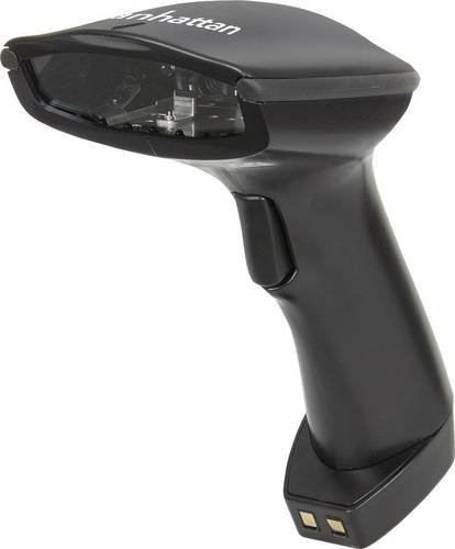 Manhattan 178495 USB-Kit Barcode-Scanner Bluetooth 1D CCD Hand-Scanner Schwarz - Bild 1