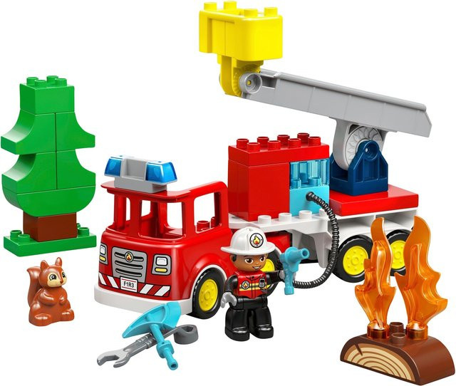 LEGO DUPLO Löschauto mit Schlauch und Feuerwehrmann ab 2 Jahren - Bild 3