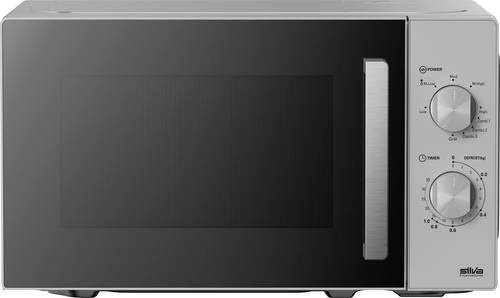 Silva MW-G 25.5 Mikrowelle in Silber und Schwarz mit 700W - Bild 1