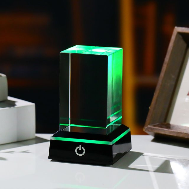 XTOOL K9 Glänzender Kristallblock Würfel für 3D-Lasergravur, Rechteckiger Säulenförmiger Kristall in Transparent, B/T/H: 5,0 x 8,0 x 5,0 cm - Bild 1