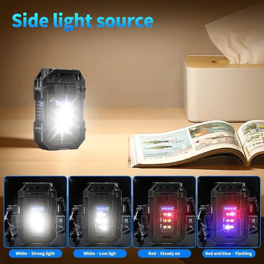Heinast Multifunktionale COB-LED-Taschenlampe, superhell und tragbar zum Anklipsen - Bild 4