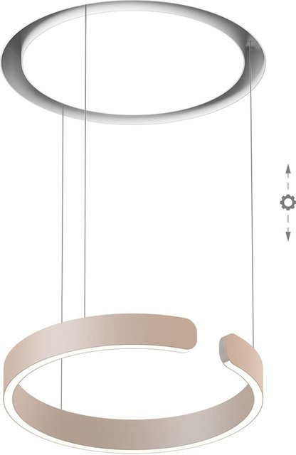 Occhio Mito Cosmo 40 LED-Pendelleuchte in Weiß Matt und Gold Matt mit dimmbarer x-tra warm LED (2200K - 3500K) für die Tischbeleuchtung - Bild 1