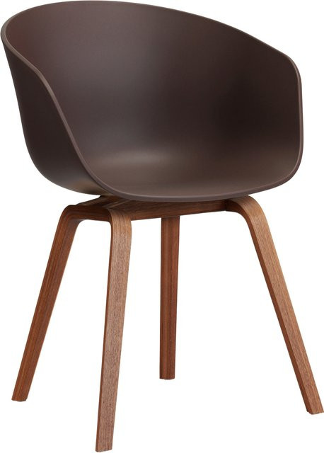 HAY About A Chair AAC 22 mit Armlehnen in Purple aus Polypropylen und Holz - Bild 1