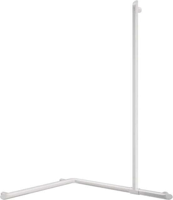Delabie Be-Line D35 Handlauf 2-Wand mit verstellbarer vertikaler Stange aus Aluminium in Weiß Matt - Bild 1