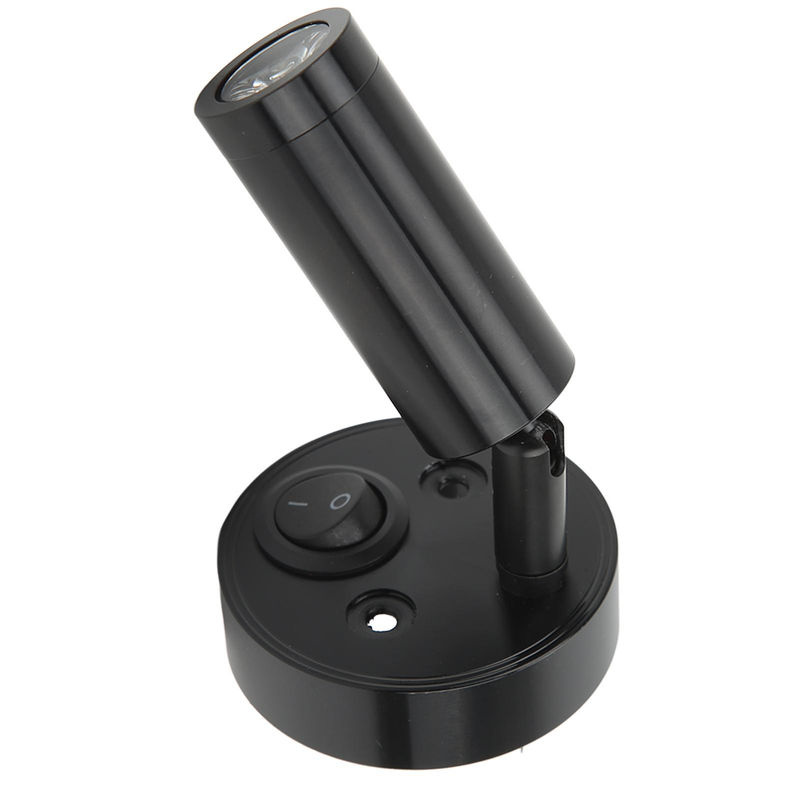 TOMTOP JMS LED Leselampe mit Schalter und Drehbarer Wandhalterung für Boot, Wohnmobile und Yachten, Schwarz - Bild 5