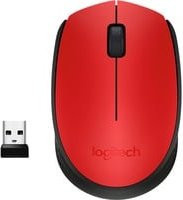 Logitech M171 Wireless Maus, kabellos, optisch, Rot/Schwarz, 1000 dpi - Bild 1