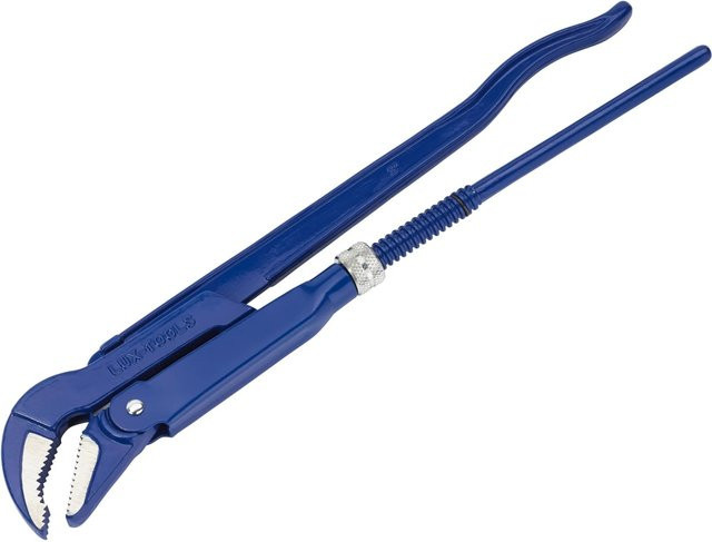 LUX-TOOLS Eckrohrzange aus Stahl in Blau, Länge: 530 mm - Bild 1