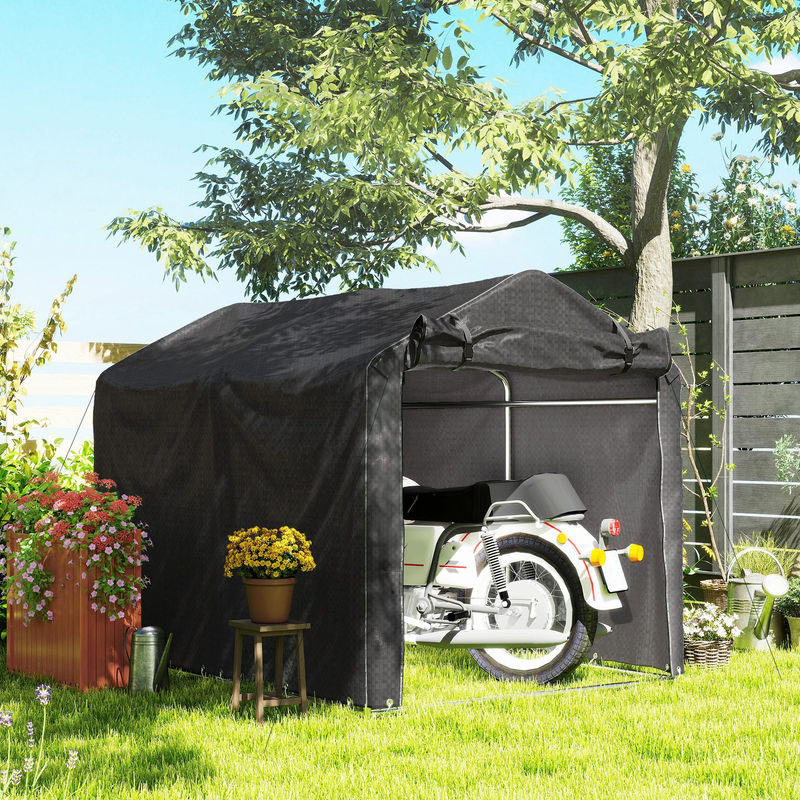Outsunny Gerätezelt Schwarz B/H/L: 157 x 165 x 220 cm - Bild 2