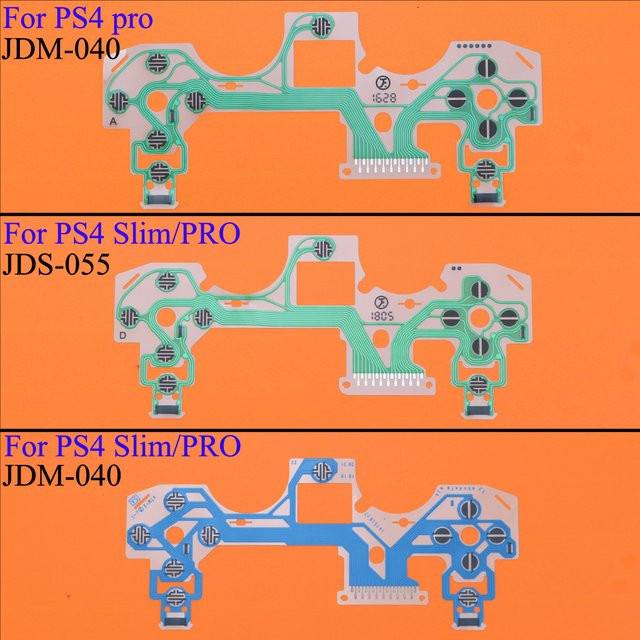 YuXi Flexibles Leitfähiges Film-Set für PS4 Slim und PS4 Pro Controller, JDM-040 und JDS-055 kompatibel - Bild 1
