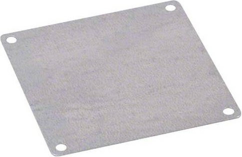 Hager FZ886WE Deckblech geschlossen aus Stahl, Farbe: silber, B/T: 160 x 40 cm, IP41, verzinkt - Bild 1