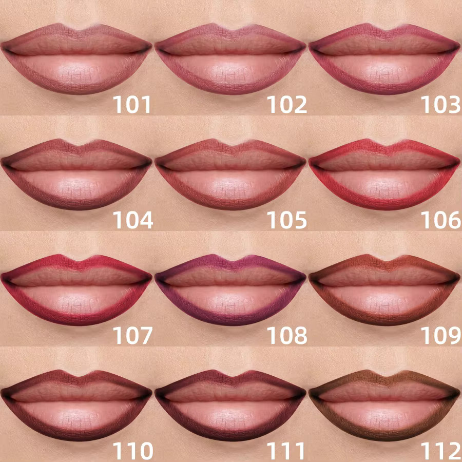 KAFURUX Lip Liner, Matt, 12 Farben, Rot Braun - Bild 2