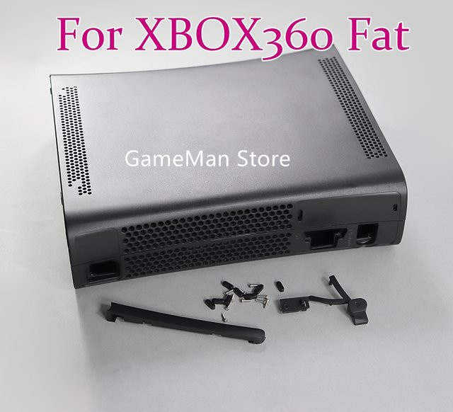OCGAME Komplettes Gehäuse-Set für Xbox 360 Fat in Schwarz-Weiß inklusive Tasten - Bild 1