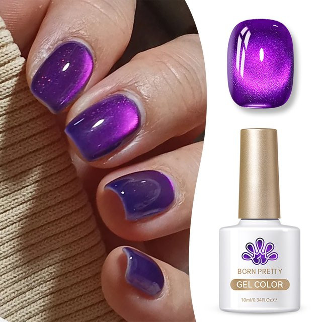 BORN PRETTY Magnetischer Gel Nagellack, Lila, 10 ml - Bild 1