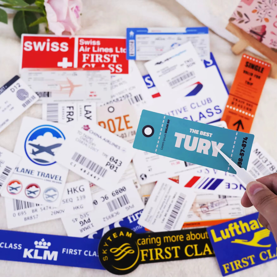 GOGOTU Flugticket- und Bordkarten-Aufkleber, Graffiti-Motiv, 30-teiliges Set - Bild 3