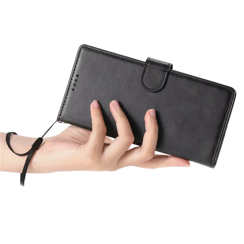 Luxus Magnetische Brieftasche Flip Case für Motorola MOTO Edge 60, 50 Fusion, G Stylus und Play E13 in Schwarz oder Pink - Bild 3