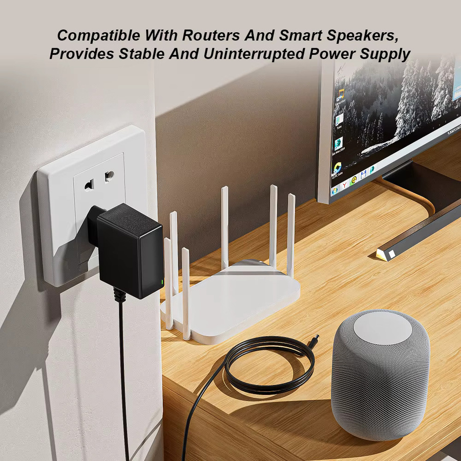 Schwarzes 5V 2A 10W Netzteil mit EU-Stecker als AC 100-240V zu DC Wandladegerät für CCTV-Kameras, LED-Streifen, Lautsprecher und Router - Bild 4