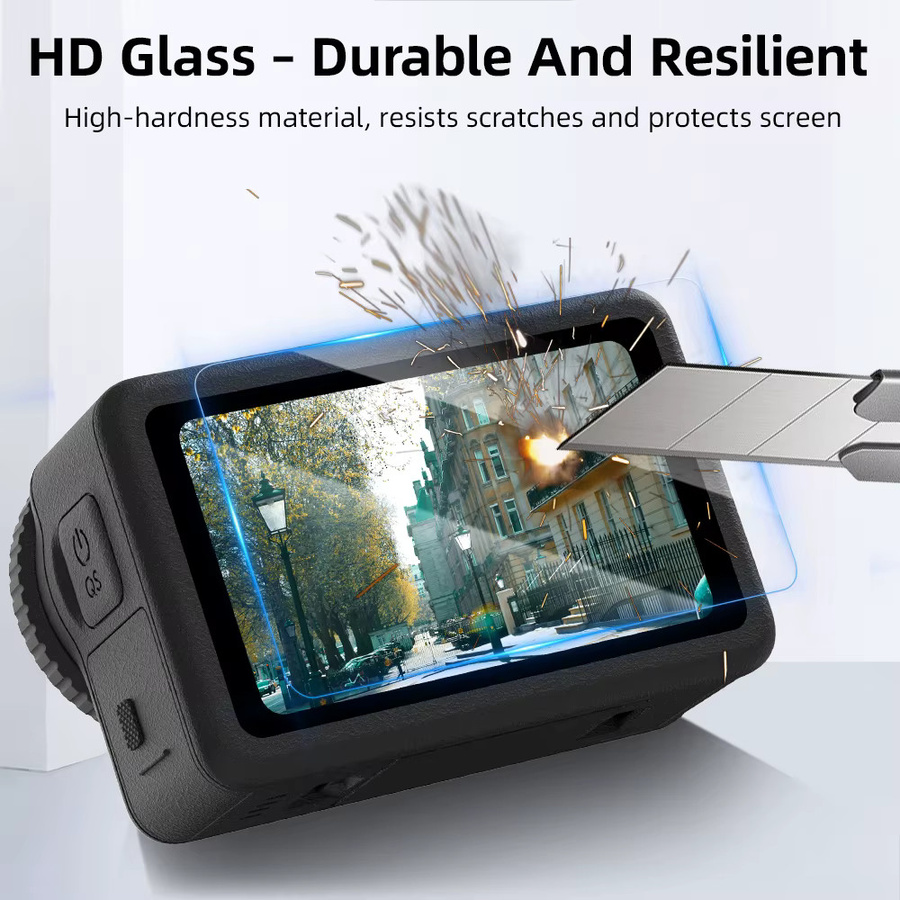 Flymile Displayschutzfolie und Objektivschutz für DJI OSMO Action 6, transparente HD-Schutzfolie für deine Action Camera - Bild 3