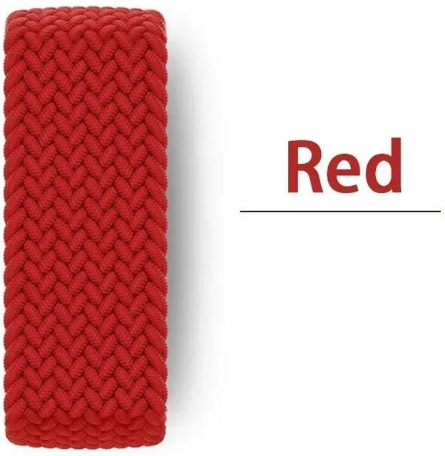 CAOWTAN Uhrenarmband Nylon, geflochten, rot, Unisex - Bild 1