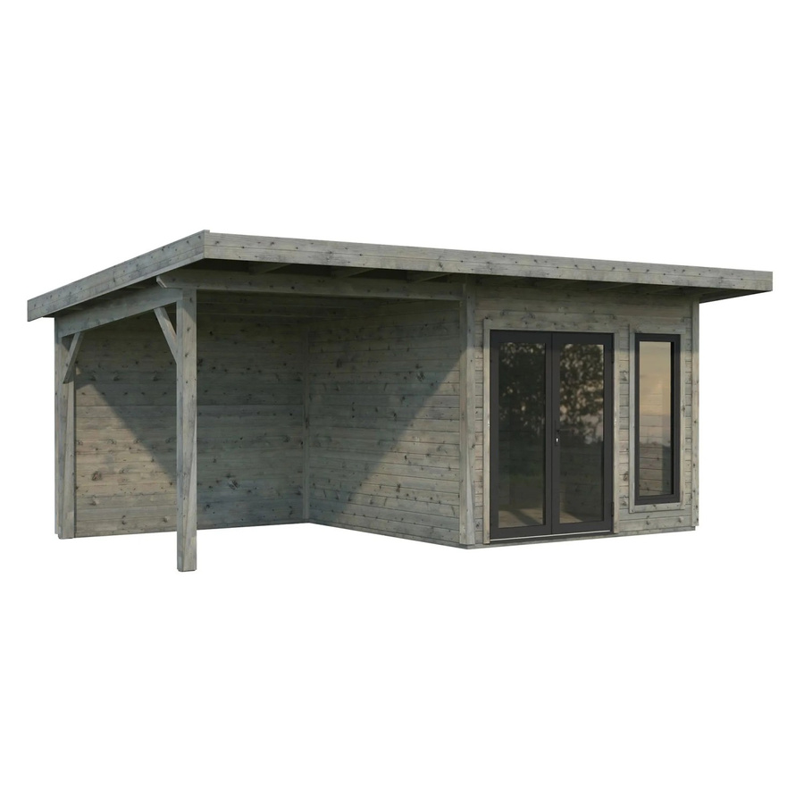 Palmako Holz-Gartenhaus Aurelia Pultdach in Grau mit modernem Design, B/T: 599 x 300 cm - Bild 2