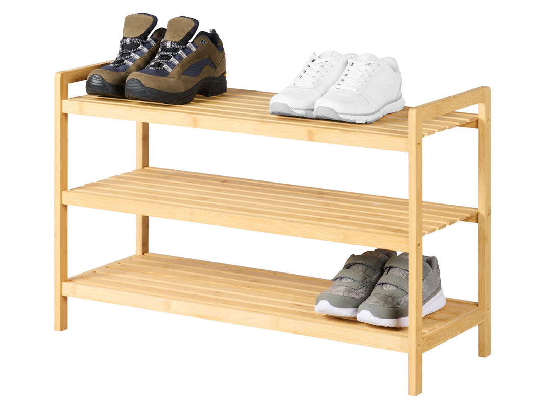 LIVARNO Schuhregal aus Bambus in Beige - Bild 2