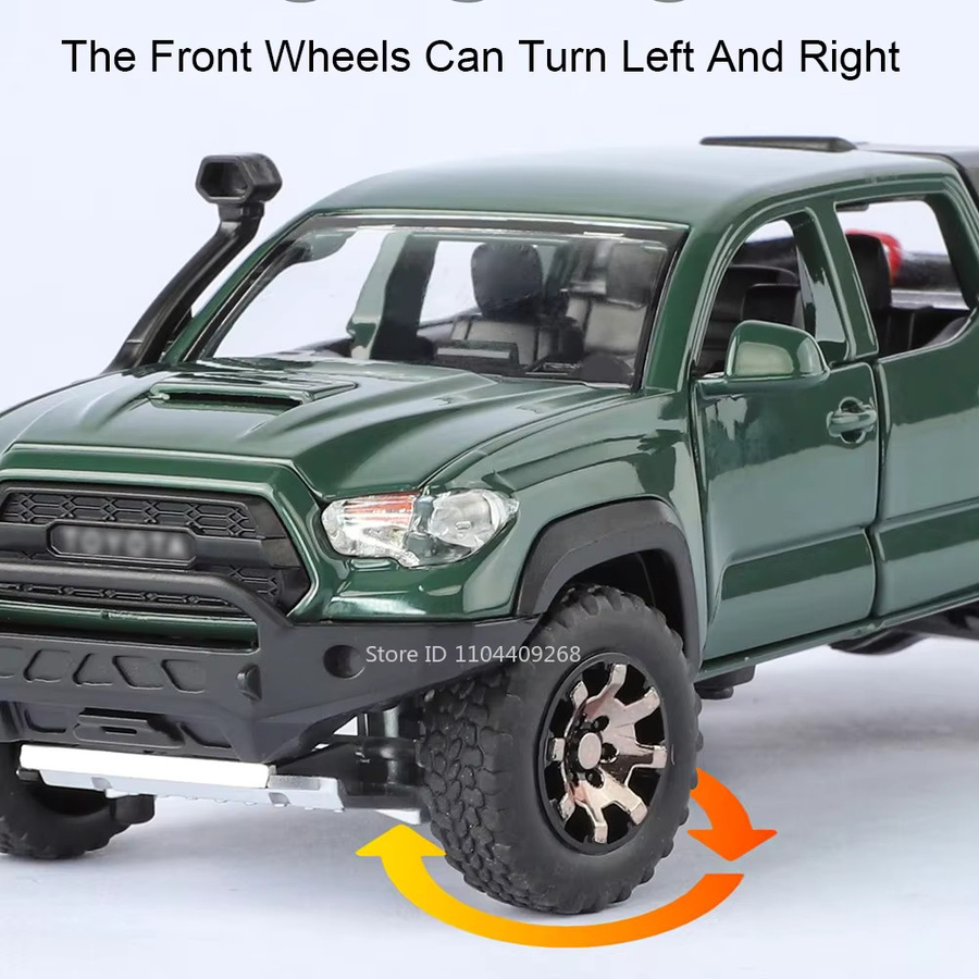 MAKEDA Tacoma Raptor F150 Modellauto, Maßstab 1:32, Metall, mit Licht und Sound - Bild 3