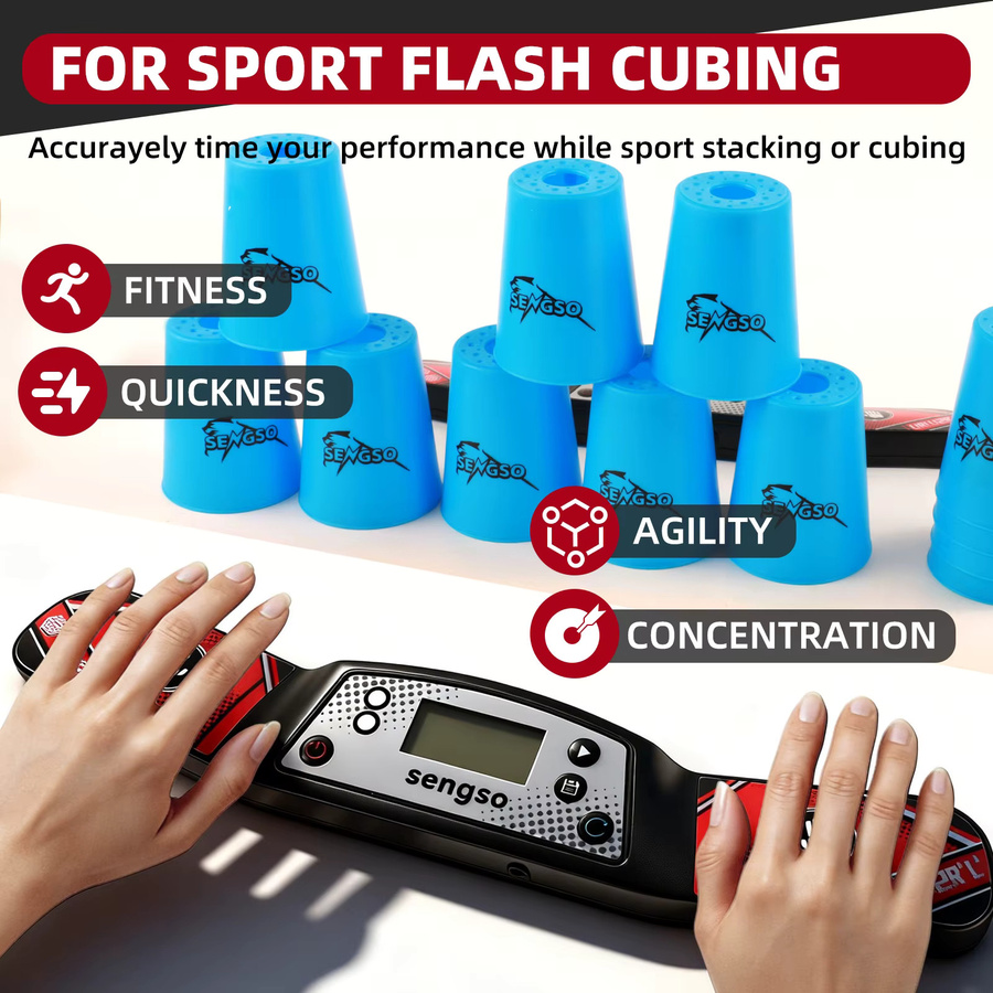 sengso Magic Cube Timer Professional Racing Edition, Schwarz - Bild 2