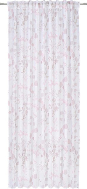 Mömax Fertigvorhang Olivia Hellrosa, semi-transparent, B: 140 cm, H: 245 cm - Bild 1