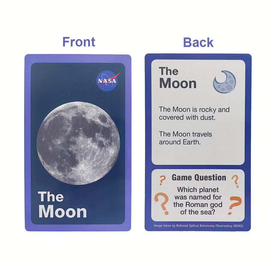 Sonnensystem Star Learning Flashcard Space Trading Card, Weltraum, Pappe / Karton, Bunt / Mehrfarbig - Bild 3