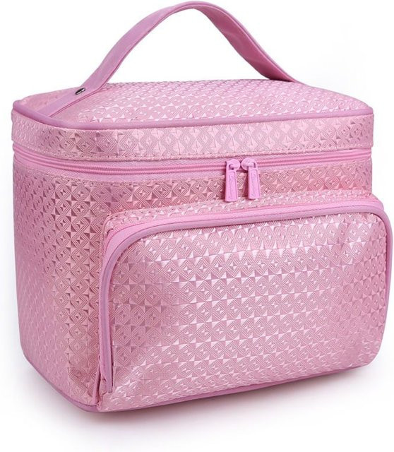 WTEMPO Kosmetiktasche, Canvas, Rosa, Damen - Bild 1