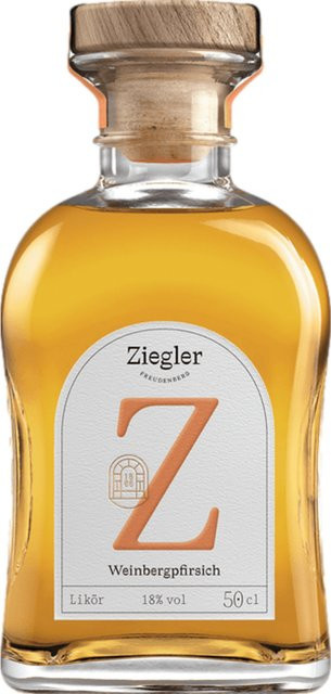 Gebr. J. & M. Ziegler Likör & Aperitif Weinbergpfirsich, Deutschland, 18% Vol., 0,5 l - Bild 1
