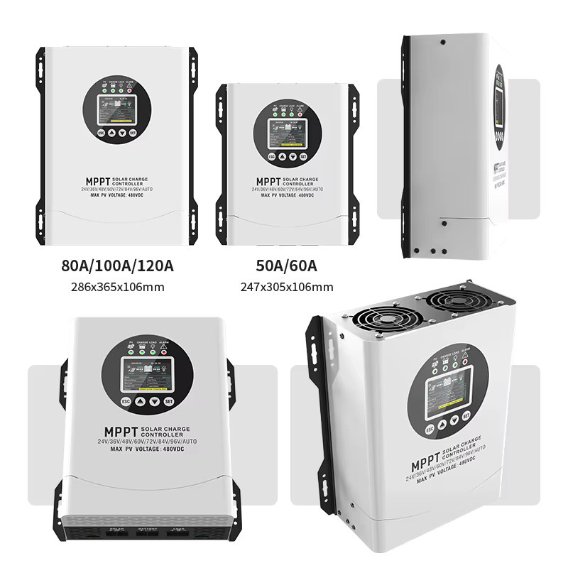 EVSOLAR MPPT Solar-Laderegler mit WLAN, PV-Eingang 36-480V oder 18-230V, Farbe Weiß - Bild 2