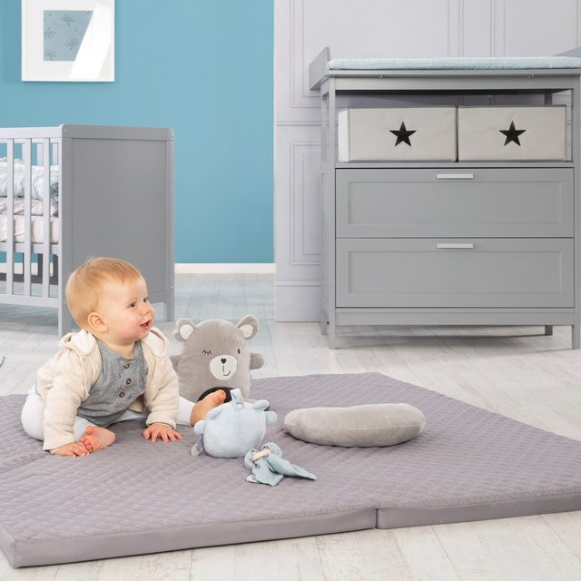 Spiel- und Krabbelmatratze roba Style in Anthrazit, B/H: 120 x 60 cm, klappbar zu 120 x 120 cm - Bild 2