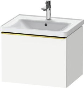 Duravit Waschtischunterschrank D-Neo in Weiß Hochglanz, B/T/H: 58,4 x 45,2 x 44,0 cm - Bild 1