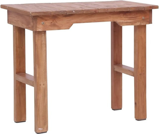 vidaXL Beistelltisch aus Massivholz in Braun im Retro-Design, B/T/H: 70 x 35 x 60 cm - Bild 1