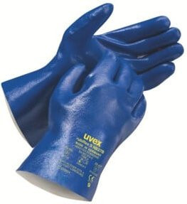 uvex Chemikalienschutzhandschuhe rubiflex S NB27B, blau, Nitril, Größe 8 - Bild 1