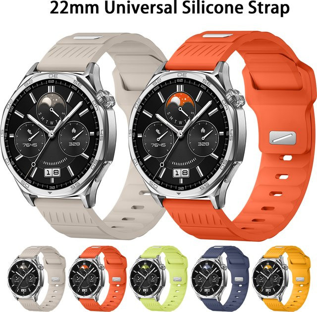 RWBANDS Uhrenarmband Silikon, 22 mm, Unisex - Bild 1