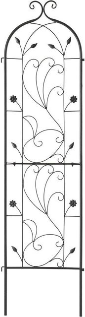 Buying Solutions MB Gartengitter aus Metall in Schwarz zur Stütze von Kletterpflanzen, Höhe: 152 cm, Breite: 38 cm, Tiefe: 38 cm - Bild 1