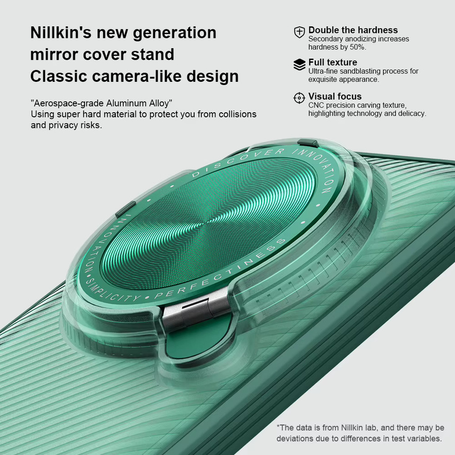 Nillkin CamShield Prop Hülle für Xiaomi 14 Ultra mit Linsenschutzhalterung und Anti-Sturz-Airbag in Grün - Bild 3