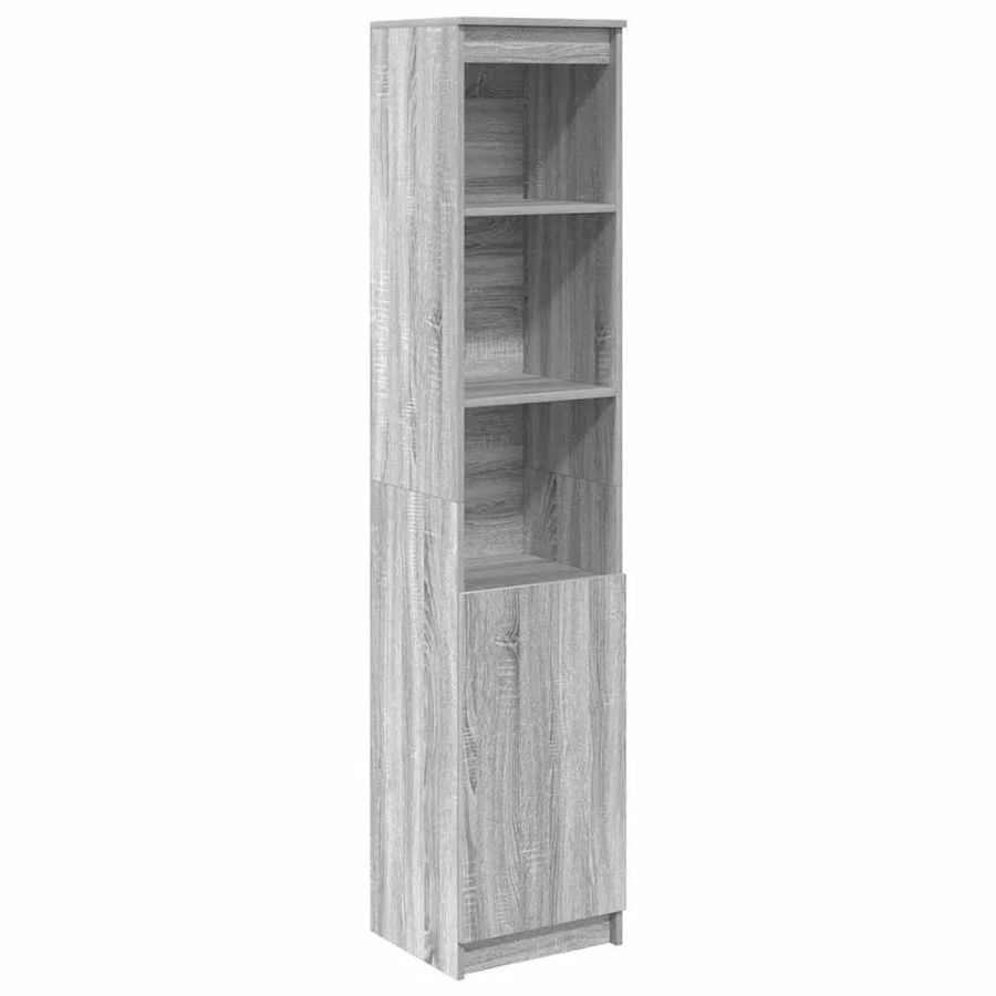 vidaXL Highboard Grau Sonoma aus Holzwerkstoff B/T/H: 37,5 x 35 x 180 cm - Bild 2