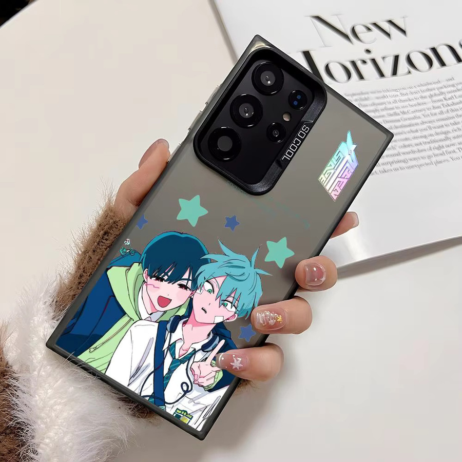 Stoßfeste TPU Handyhülle mit Anime Alien Design für Samsung Galaxy S25 S24 S23 S22 S21 Ultra Plus 5G in Schwarz und Multicolour - Bild 3